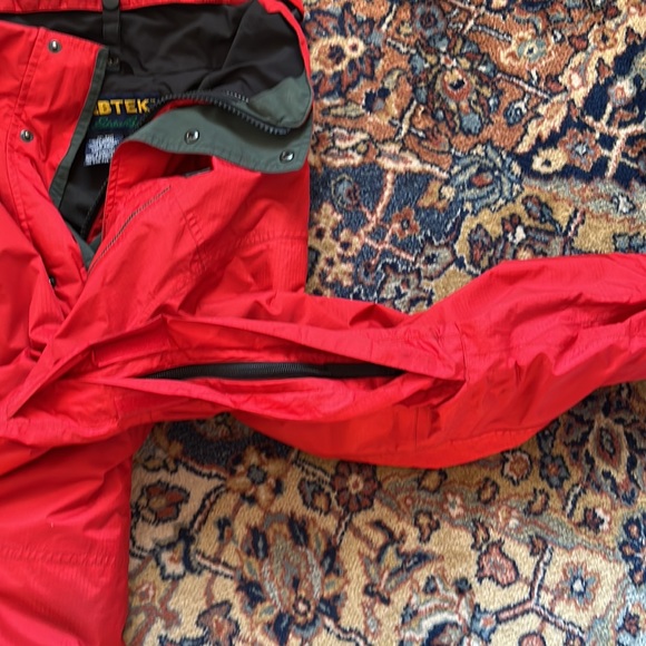 Men's Vintage Eddie Bauer EBTEK red Gore Tex jacket size xs - Picture 6 of 7